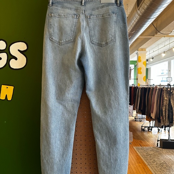 Express High Rise Straight Ankle Jeans - Picture 2 of 3